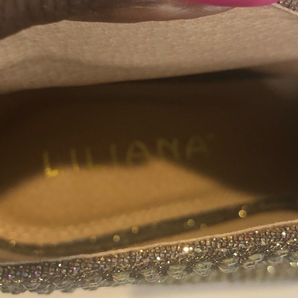 Liliana sparkling rhinestone 5in heel booties, size 8.5 - Picture 6 of 8